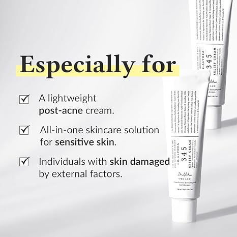 Dr.Althea 345 Relief Cream | Daily Face Moisturizer | Blemish Relief Care | Soothing Recovery & Moisture with Niacinamide, Panthenol